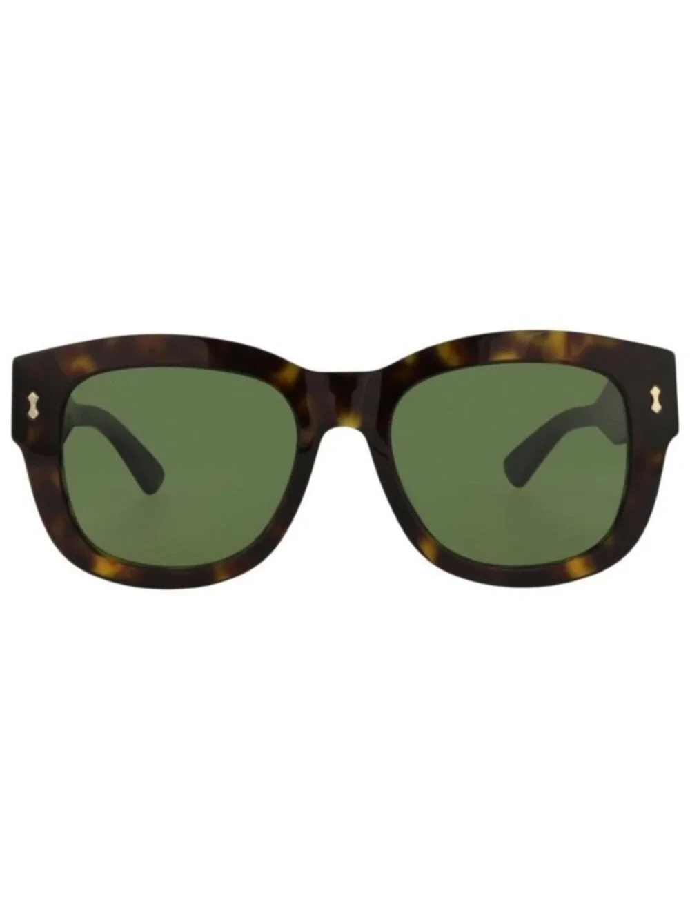New Gucci Mens Square/Rectangle Havana Havana Green Fashion Designer Sunglasses